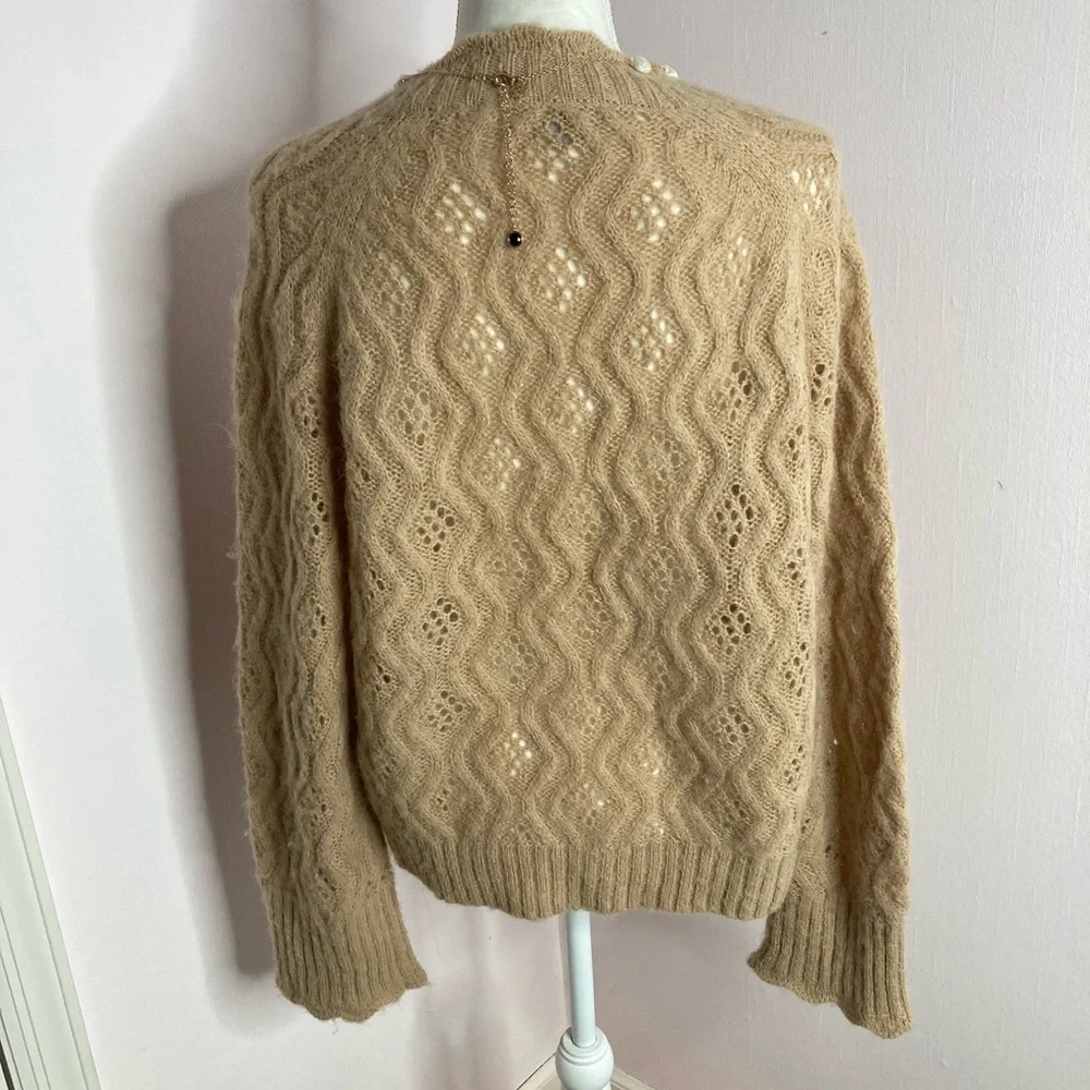 J.Crew Alpaca Blend Pointelle Sweater